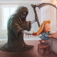 Illustration for article titled Concept Art Writing Prompt: An Unusual Brush With Death